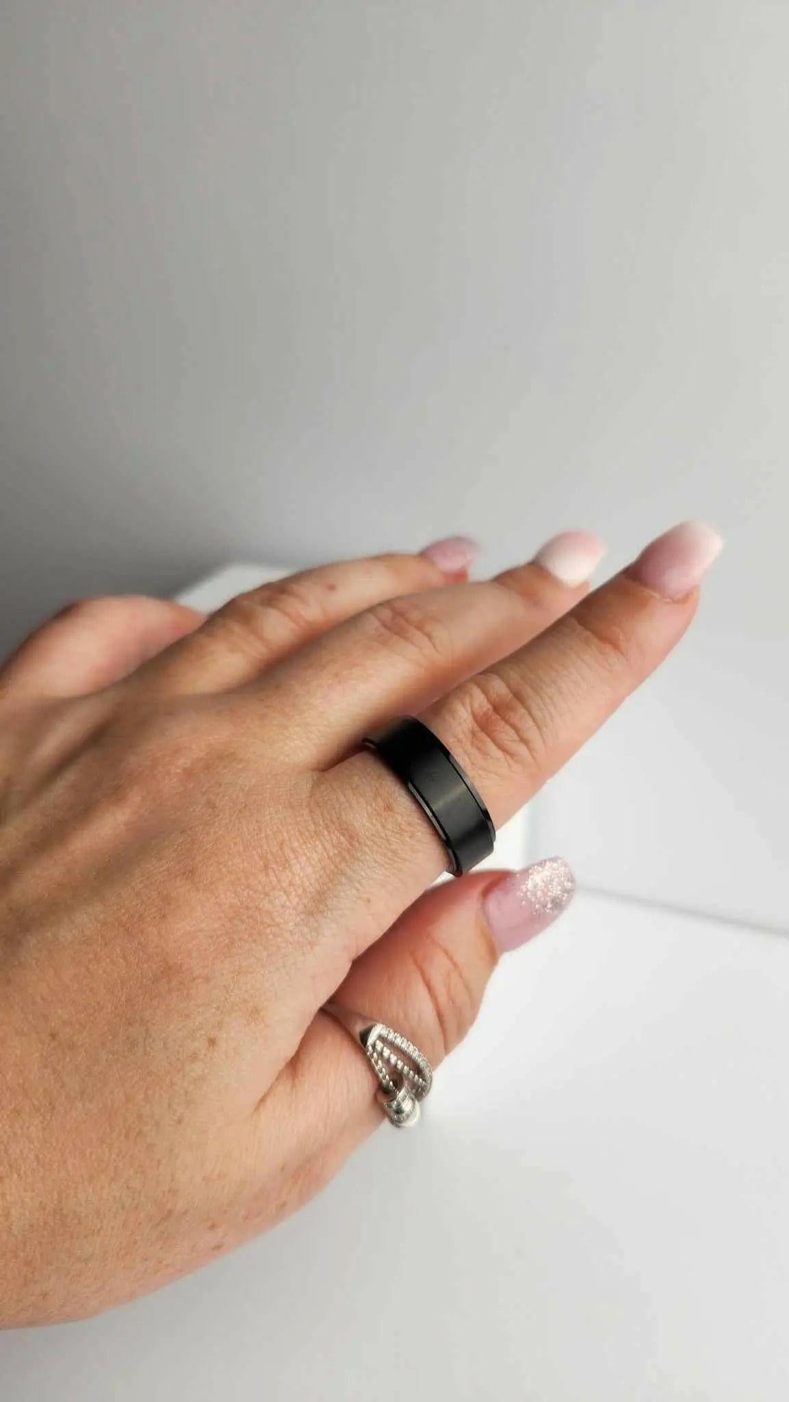 Anillo giratorio Fidget negro