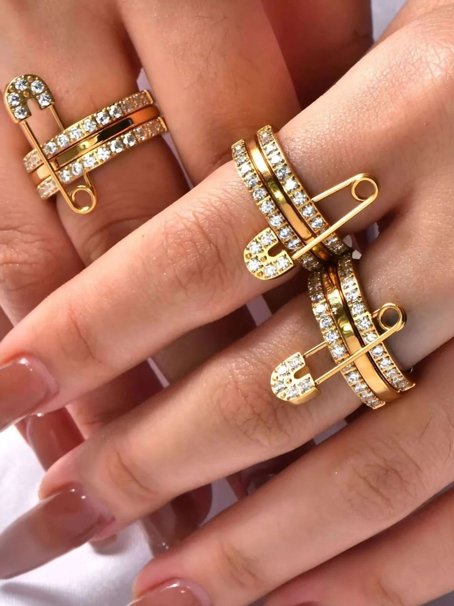 Monica Pinned Zirconia Ring