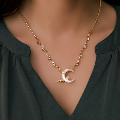 Shell Moon Necklace