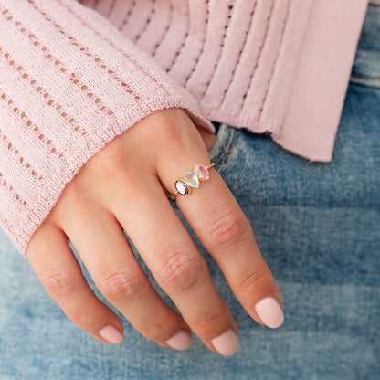 Birthstone Marquis-Cut Ring