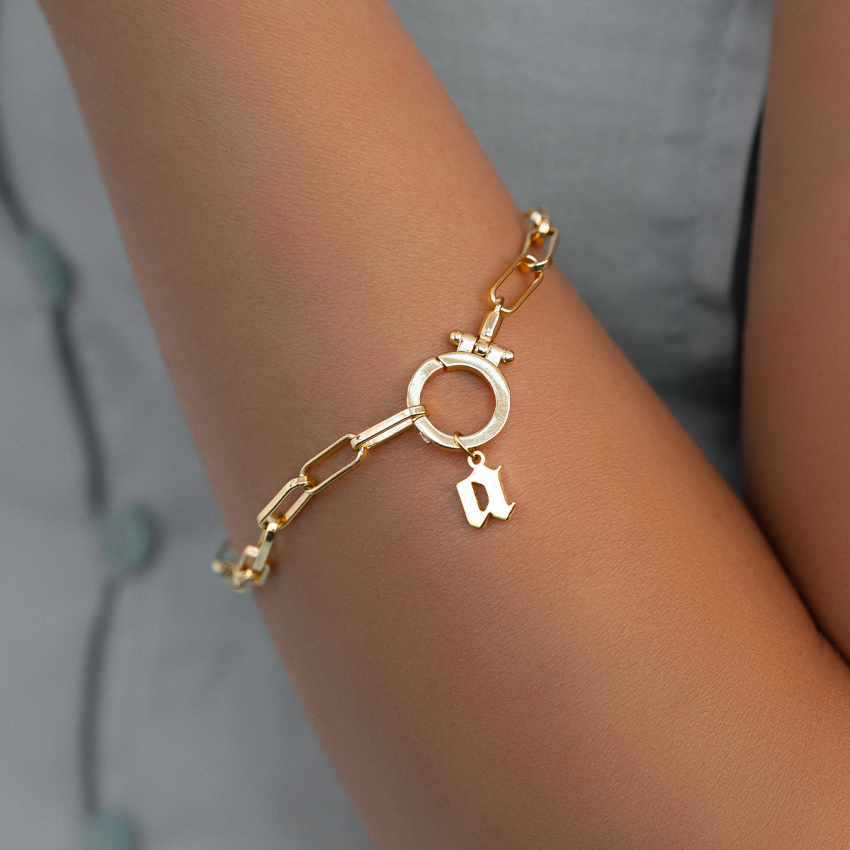 Old English Letter Charm