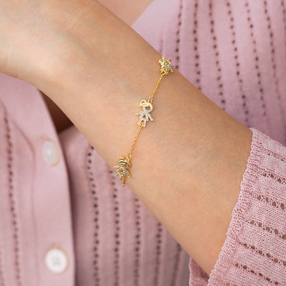 Personalized Mom Bracelet With Birthstone Kids