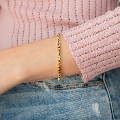 Black Gemstone Bracelet