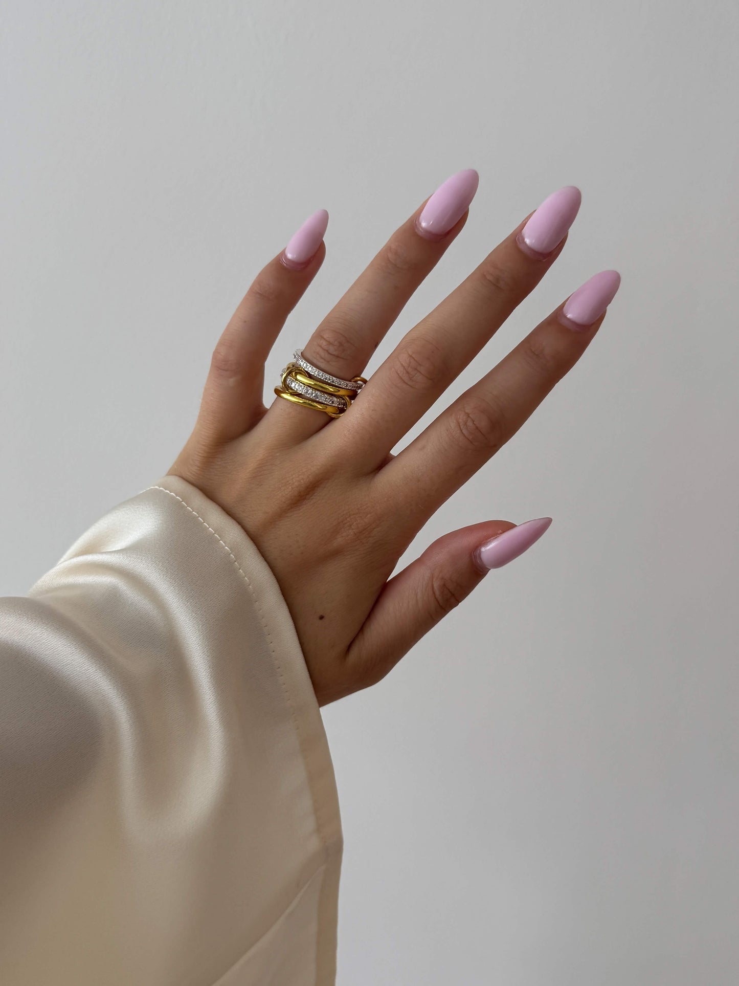 Ramona Rhinestone Stacked Ring