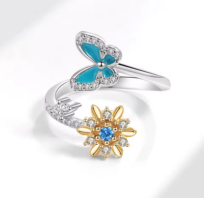 Anillo florecer y volar