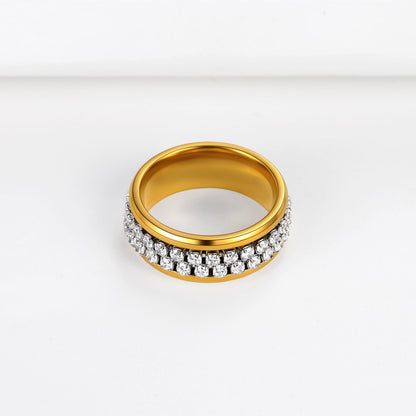 Anillo de circonita cúbica Trivora