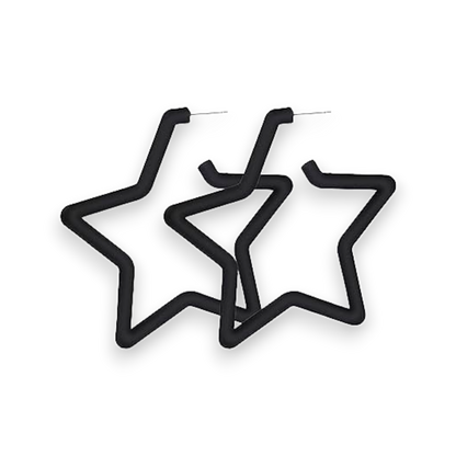 Ear Candy Star Hoop Earrings