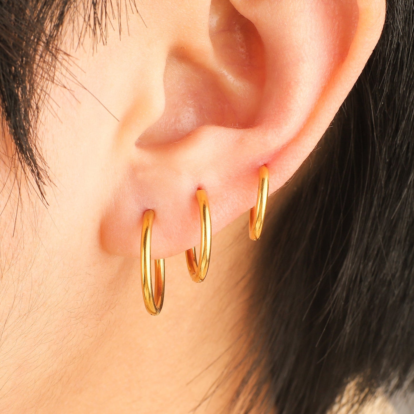 Triple Hoops Set