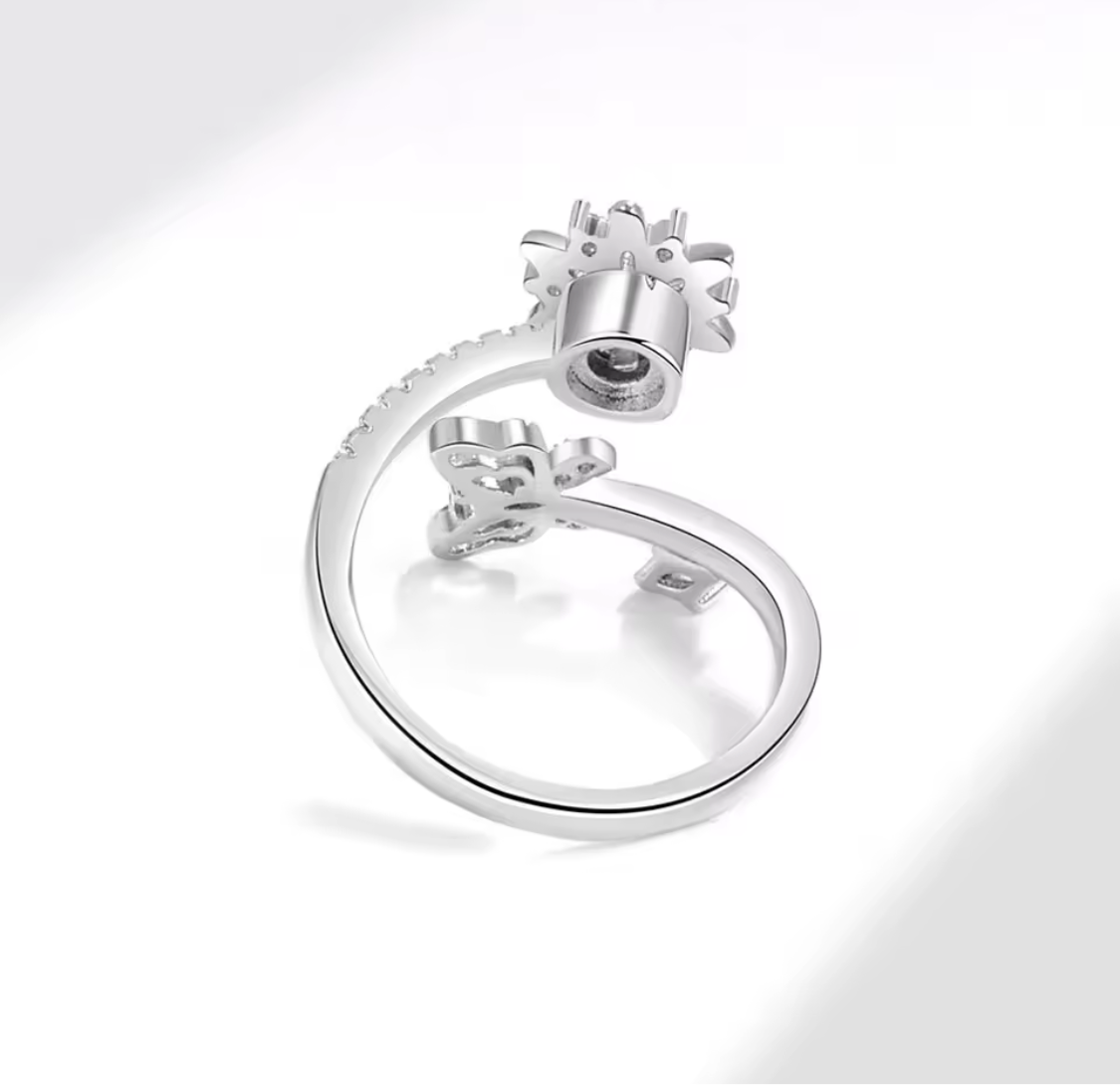 Anillo florecer y volar