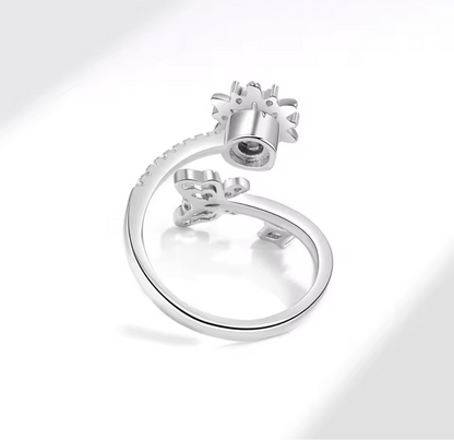 Anillo florecer y volar