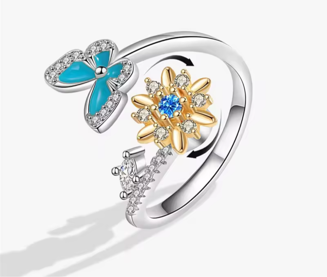 Anillo florecer y volar