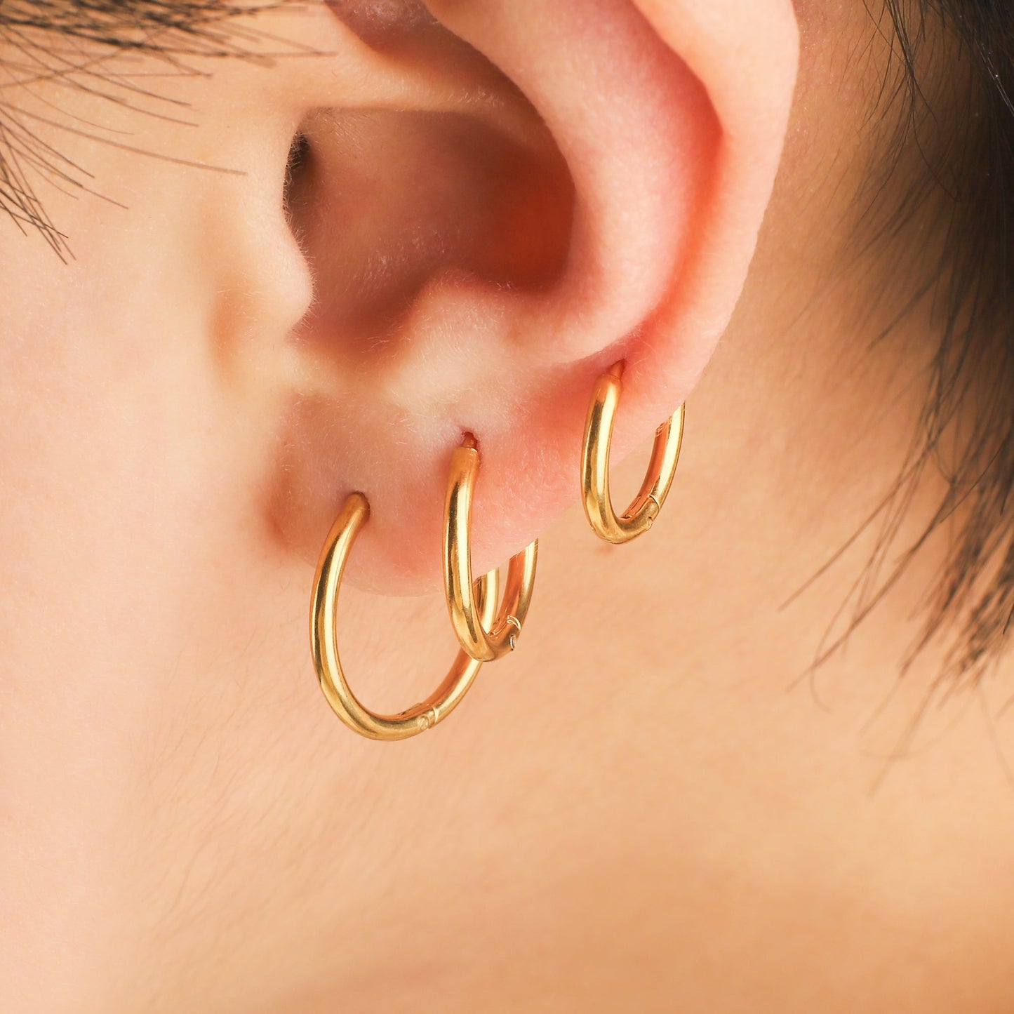 Triple Hoops Set