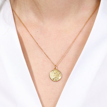 Greek Goddess Pendant Necklace