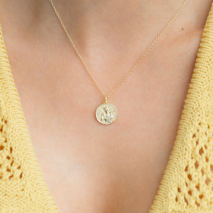 Greek Goddess Pendant Necklace