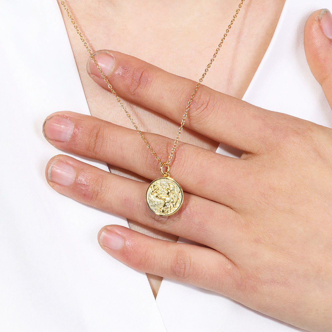 Greek Goddess Pendant Necklace
