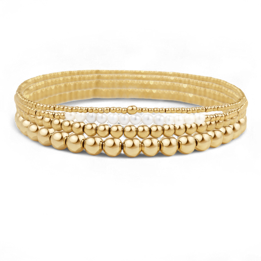 Everyday Pearl Bracelet Stacking Set