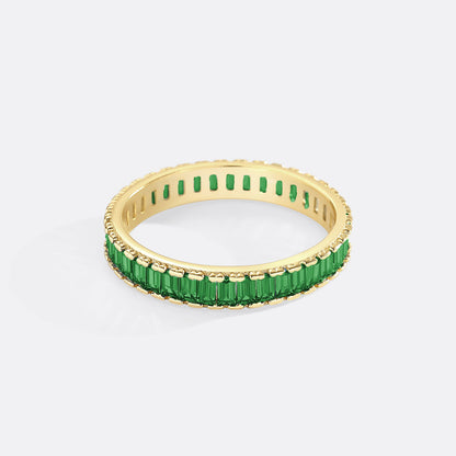 Baguette Birthstone Eternity Band