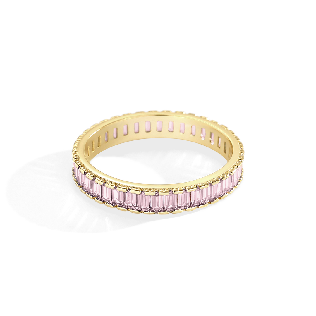 Baguette Birthstone Eternity Band