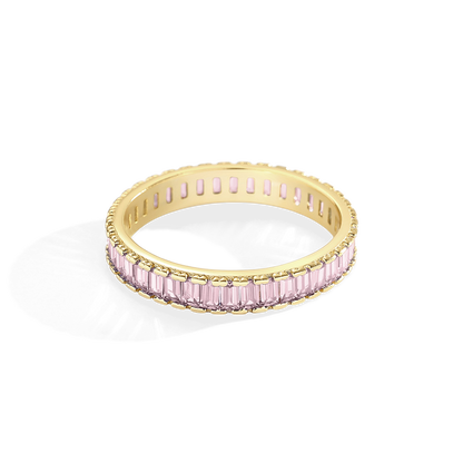 Baguette Birthstone Eternity Band