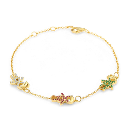 Personalized Mom Bracelet With Birthstone Kids