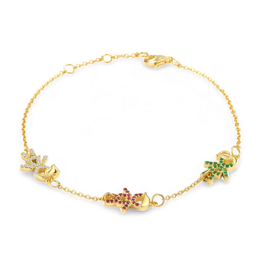 Personalized Mom Bracelet With Birthstone Kids