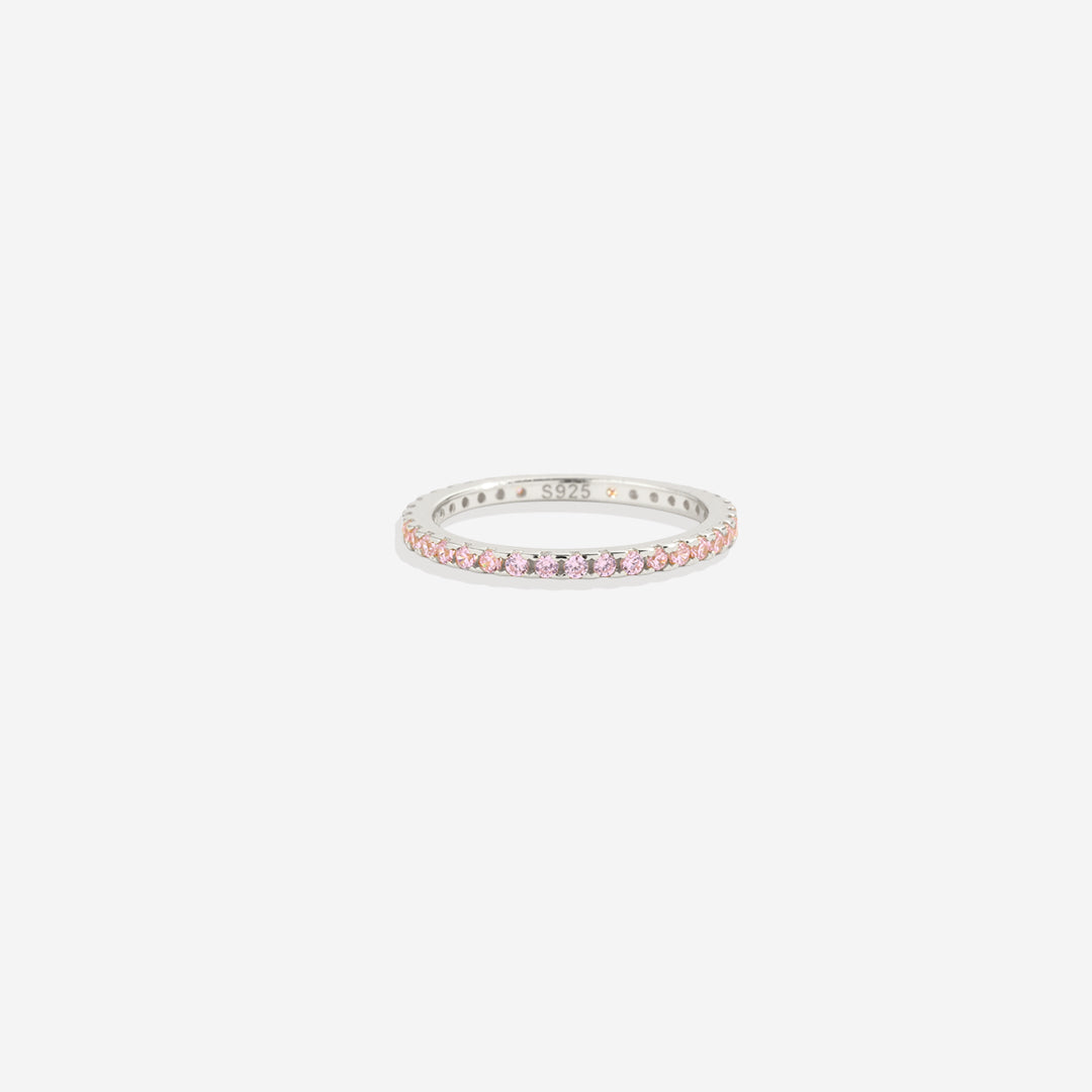 October Birthstone Eternity Stacking Ring