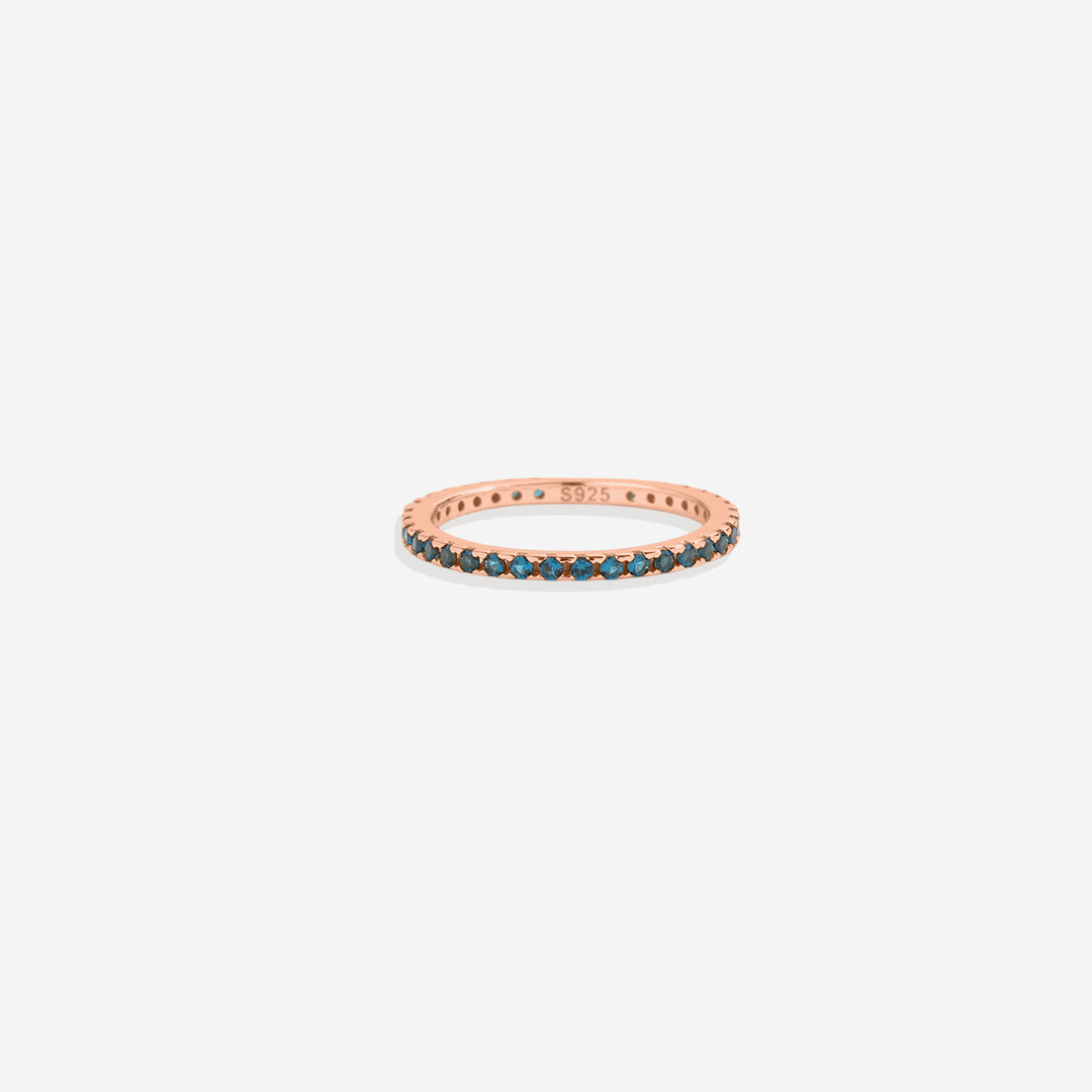 December Birthstone Eternity Stacking Ring