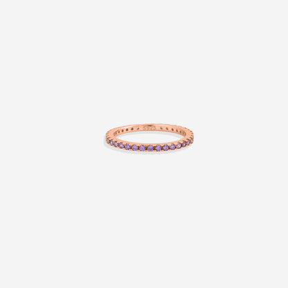 Febuary Birthstone Eternity Stacking Ring