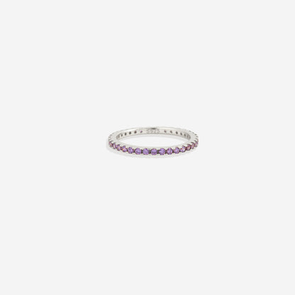 Febuary Birthstone Eternity Stacking Ring