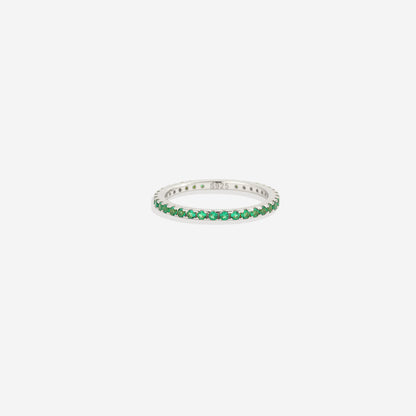 May Birthstone Eternity Stacking Ring