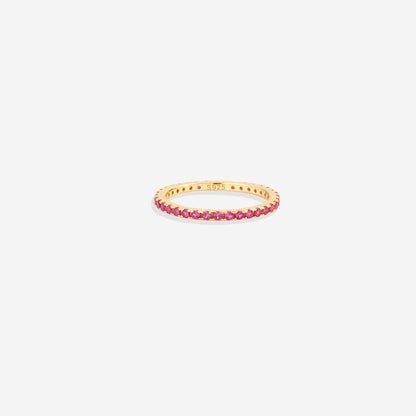 July Birthstone Eternity Stacking Ring