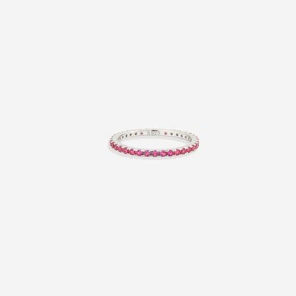 July Birthstone Eternity Stacking Ring