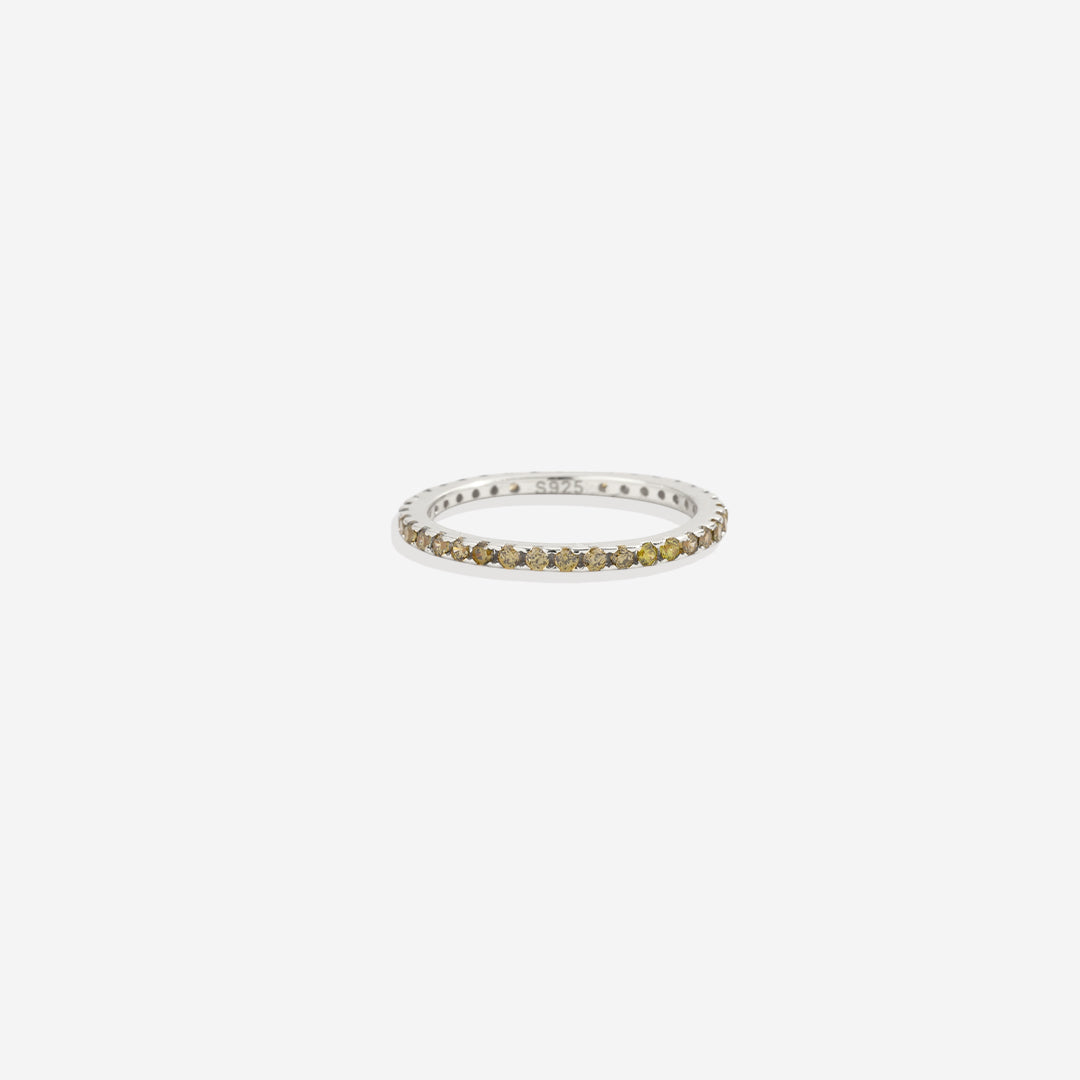August Birthstone Eternity Stacking Ring
