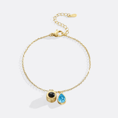 Birthstone Photo Bracelet