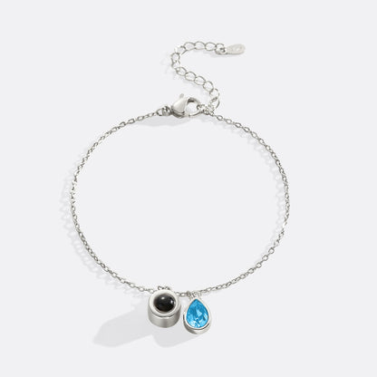 Birthstone Photo Bracelet