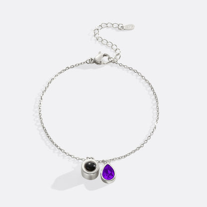 Birthstone Photo Bracelet