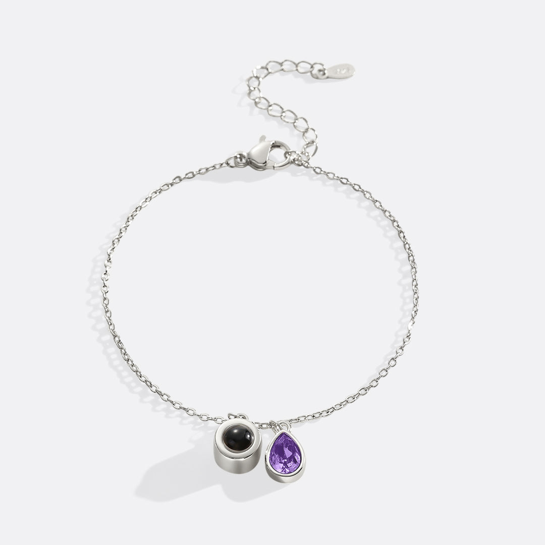 Birthstone Photo Bracelet