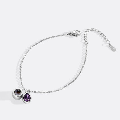 Birthstone Photo Bracelet