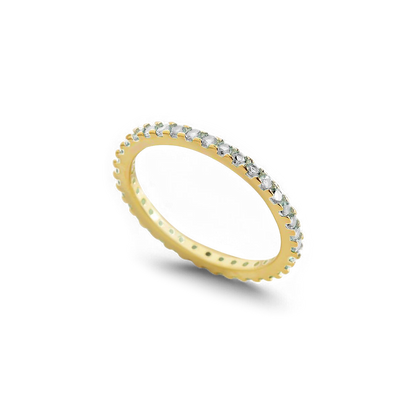 April Birthstone Eternity Stacking Ring