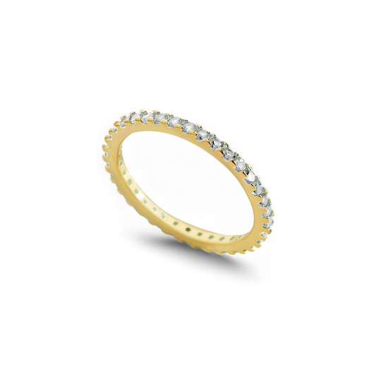 April Birthstone Eternity Stacking Ring