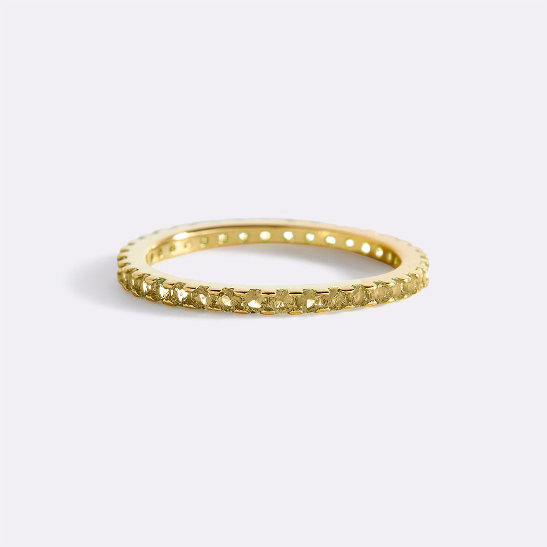 August Birthstone Eternity Stacking Ring