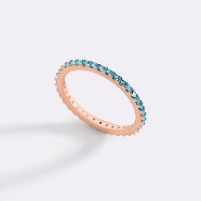 December Birthstone Eternity Stacking Ring