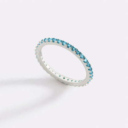 December Birthstone Eternity Stacking Ring