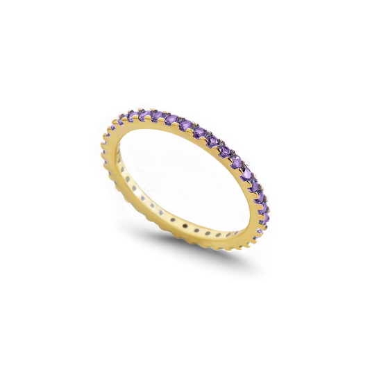 Febuary Birthstone Eternity Stacking Ring