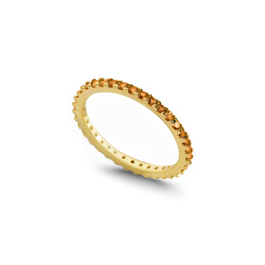 November Birthstone Eternity Stacking Ring