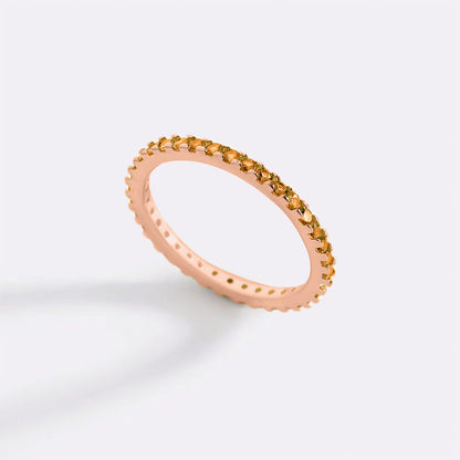November Birthstone Eternity Stacking Ring