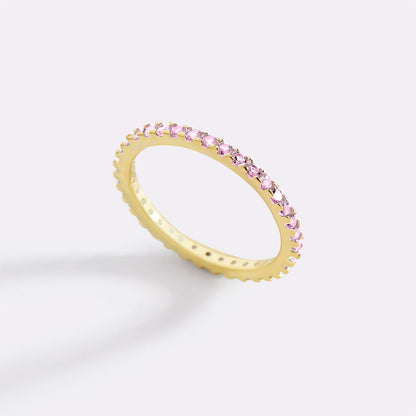 October Birthstone Eternity Stacking Ring