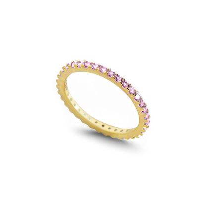 October Birthstone Eternity Stacking Ring
