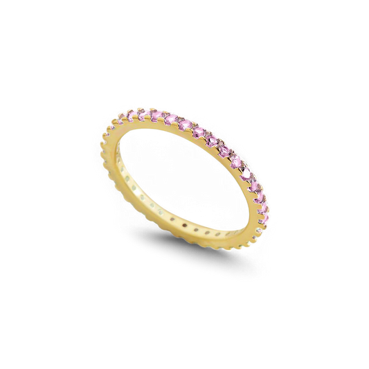 October Birthstone Eternity Stacking Ring