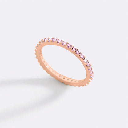 October Birthstone Eternity Stacking Ring